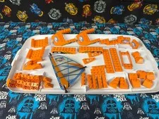 Lego Arctic Orange Assorted Bricks/Unique Pieces PLUS sail!!! BULK