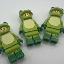 LEGO Frog Costume Fan Minifigure Lot x3 Series 28 Collectible Minifigures NEW