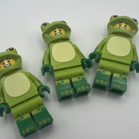 LEGO Frog Costume Fan Minifigure Lot x3 Series 28 Collectible Minifigures NEW