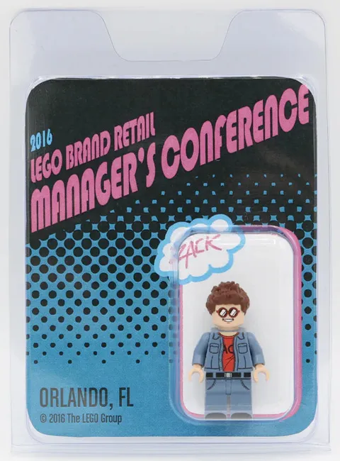 LEGO® Minifigure lbrmc2016-1 Brand Retail Manager’s Conference Zack – 2016 Exclu