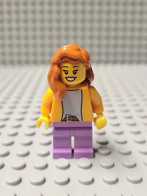 LEGO Ferris Wheel Mom, Jacket, Medium Lavender Legs, Dark Orange Hair