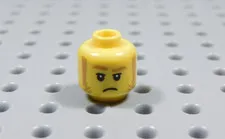 LEGO Yellow Male Boy Dual Sided Head Minifig Sideburns Glasses BT