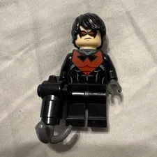 LEGO Nightwing Plastic Minifigure with Grappling Hook Accessory