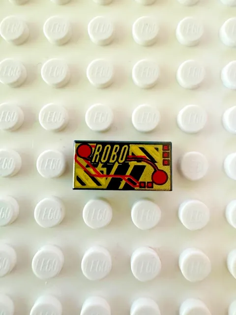 LEGO Tile 1 x 2 with RoboForce Gold 'ROBO' 3069px33