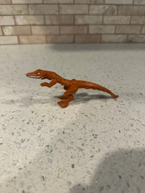 MUTANT LIZARD LEGO FIGURE JURRASIC ORANGE SPECKS 2005 ANIMAL DINOSAUR