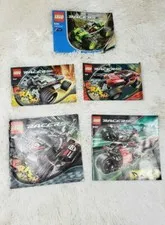 Lot of 5 Lego Racers Instructional Books 8136, 8356, 8137, 8167, 8140 