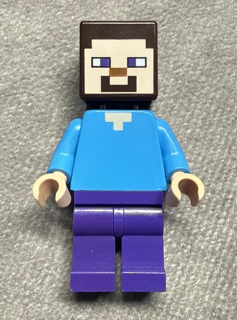 LEGO Minecraft Steve Minifigure MIN009 Dark Purple Legs Sets 21113 21114
