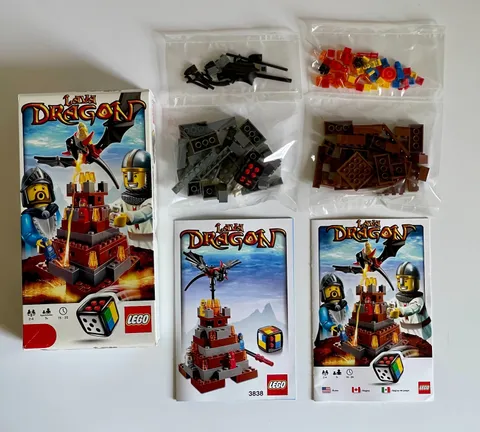 LEGO 3838 Lego Games 🐲🌋 LAVA DRAGON ~ COMPLETE with Manuals & Original Box