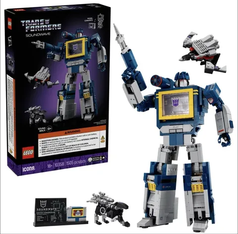 LEGO Transformers Soundwave Set 1429 Pieces Voice Playback Function