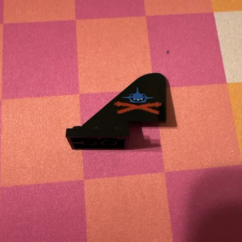 Vintage 1996 LEGO Aquazone Aquashark Spy Shark Black TAIL Fin Piece, Brick, 6135