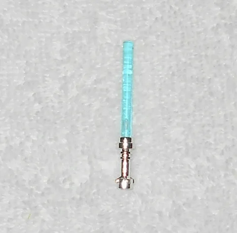 LEGO Star Wars - (x1) Lightsaber - Chrome Silver Hilt 64567 & Blue Blade 30374