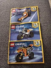 3 LEGO CREATOR # 31059((3)),,LEGO INSTRUCTION MANUALS,, ONLY,,LOOK 