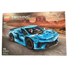 LEGO Technic Kids Blue Chevrolet Corvette Stingray 42217 Building Set 732pc
