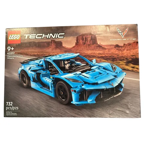 LEGO Technic Kids Blue Chevrolet Corvette Stingray 42217 Building Set 732pc