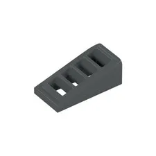 LEGO 25x Dark Bluish Gray Slope 18 2 x 1 x 2/3 with Grille inv.594