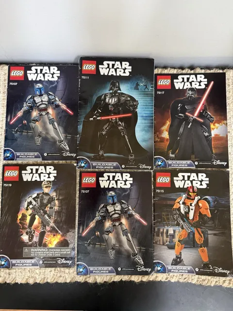 Lego Star Wars Buildable Figures Instruction Manuals Only