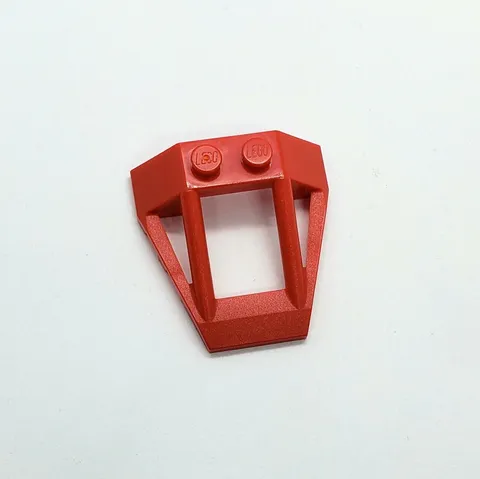 Lego Prototype Red Windscreen 4 x 4 x 1 Roll Cage Modified Error Test Piece