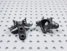 LEGO Lot of 2 Ninjago Dark Pearl Gray Shoulder Chest Armor Minifig BS