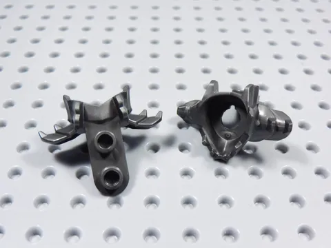 LEGO Lot of 2 Ninjago Dark Pearl Gray Shoulder Chest Armor Minifig BS