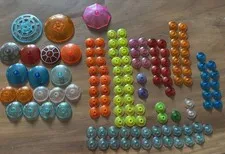 125 Genuine LEGO Translucent Radar Dish Lot 2x2 3x3 4x4 6x6 Mixed Colors Parts