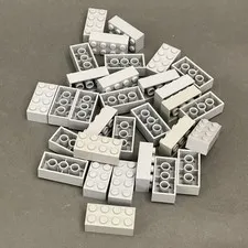 Lego 3001 Light Gray Replacement Parts Pieces Lot of 31