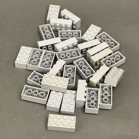 Lego 3001 Light Gray Replacement Parts Pieces Lot of 31