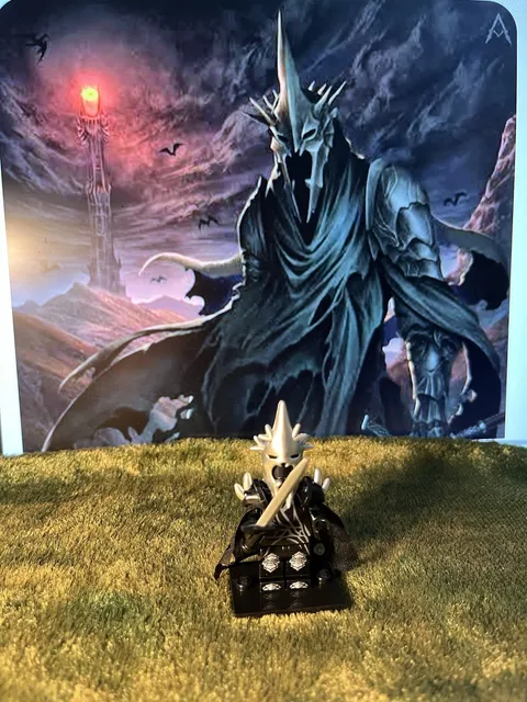 1x MINI Lord Of The Rings Witch King Of ANGMAR on Genuine LEGO Base