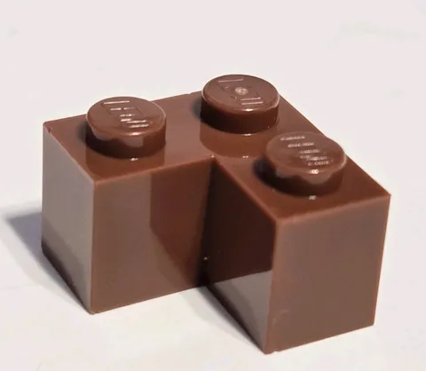 LEGO Parts - Reddish Brown Brick 2 x 2 Corner - No 2357