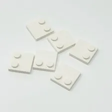 33909 LEGO Parts Tile Modified 2x2 w/ Studs on Edge WHITE (6)