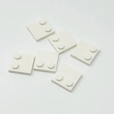 33909 LEGO Parts Tile Modified 2x2 w/ Studs on Edge WHITE (6)