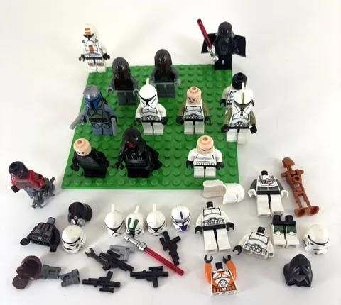 Lot 13 Lego Star Wars Mini Figures Figs & Parts Darth Maul Mechanical Legs Jango