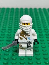 LEGO Ninjago Zane DX Minifigure njo0018 2011 White Dragon Suit w Sword