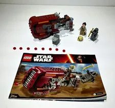 LEGO 75099 100% COMPLETE w/minifigs+manual - Rey's Speeder