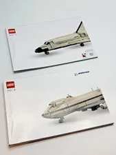 LEGO 10360 Shuttle Carrier Aircraft Instruction Manuals 1 & 2 ONLY Complete Set