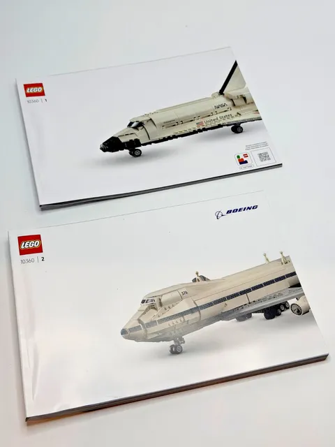 LEGO 10360 Shuttle Carrier Aircraft Instruction Manuals 1 & 2 ONLY Complete Set