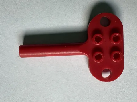 Vintage 1980s LEGO Red Wind-Up Motor Key 4234 bb0047 Replacement Part