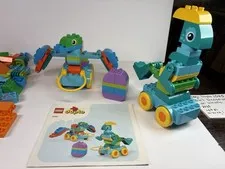 Lego Duplo Dinosaur Set 10451 3 In 1 Dinosaurs On Wheels  Missing One Piece ￼￼