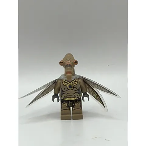 LEGO Star Wars Geonosian Minifigure SW0320 Dark Tan, Clone Wars Era w/ Wings