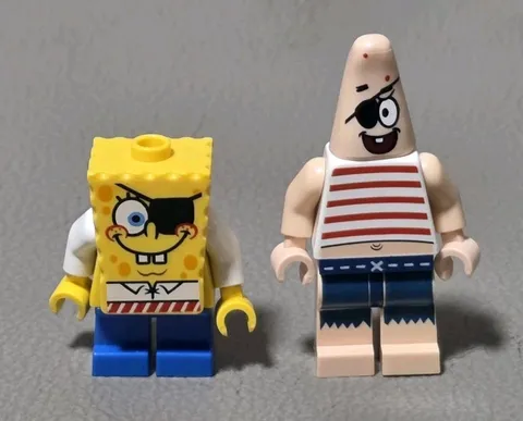 Lego 3817 Minifigure Lot - The Flying Dutchman Pirate Spongebob & Patrick