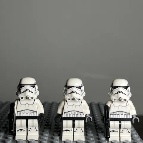 LEGO Minifigure Star Wars sw0585 Imperial Stormtrooper Printed Legs Lot Of 3 3C