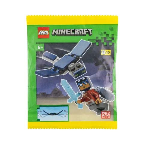 Minecraft Paperbag - Hero with Elytra & Phantom - Mini Set for Building Fun