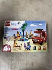 LEGO Bluey's Beach & Family Car Trip 11202 Bluey Theme 133 Pieces Complete Set
