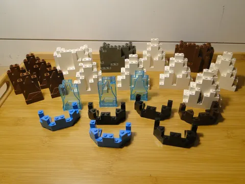 Huge Lego Rock Panel Wall Panel Castle Pirate Lot