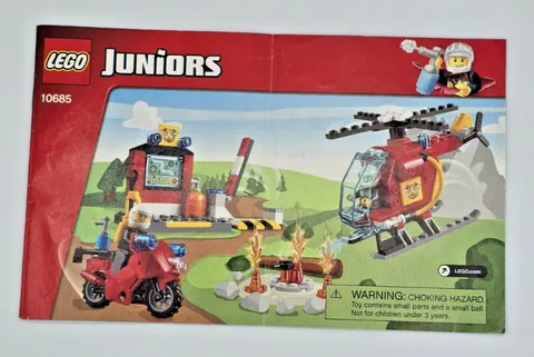 Lego Juniors Fire Suitcase Instructions (10685) Manual Only No Bricks 2015