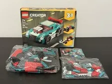 LEGO CREATOR: Street Racer (31127) RETIRED - Incomplete/Open Box - 3 of 4 bags