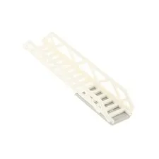 1x LEGO Ladder White 16x3.5 Railing Holder Old Light Gray Fire 87913 11299