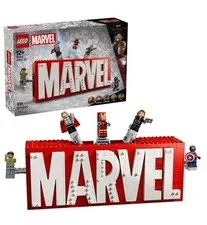 LEGO Super Heroes: Marvel Logo & Minifigures (76313) Brand New