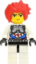 LEGO Ha Ya To with Silver Armor red hair Exo Force minifigure 8111 New