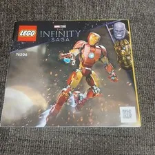 LEGO 76206 Marvel Iron Man Infinity Saga Figure Manual Only
