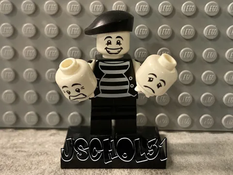 LEGO Mime Minifigure  Collectible CMF Series 2 (8684) - Complete